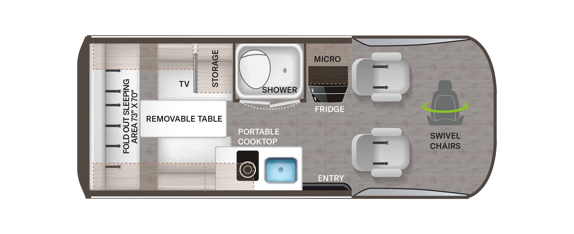 Sanctuary Tranquility 19P floor plan