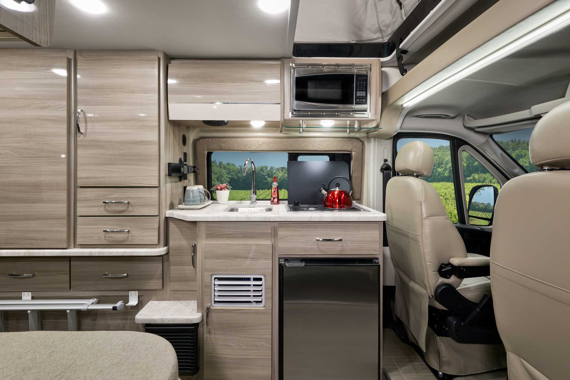 2022 Thor Scope Class B RV 18T Kitchen - Miami Miami Modern Cabinetry