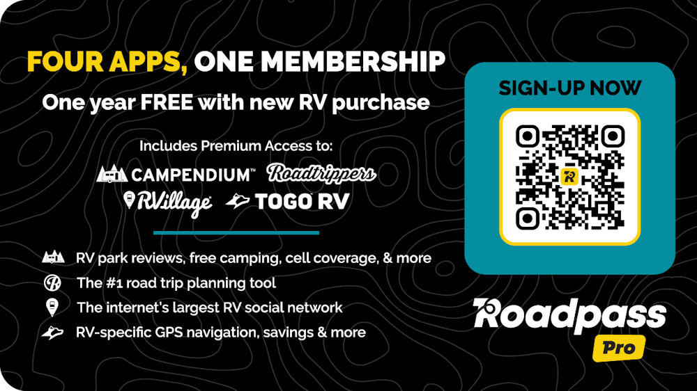 First Year Free RoadPass Pro membership