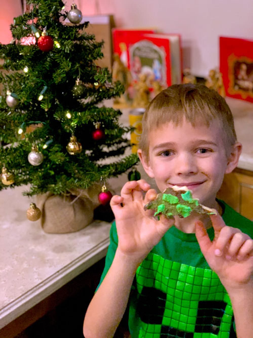 Blog photo Hangin' with the Hagens for the Holidays - Lou baking Christmas Cookies