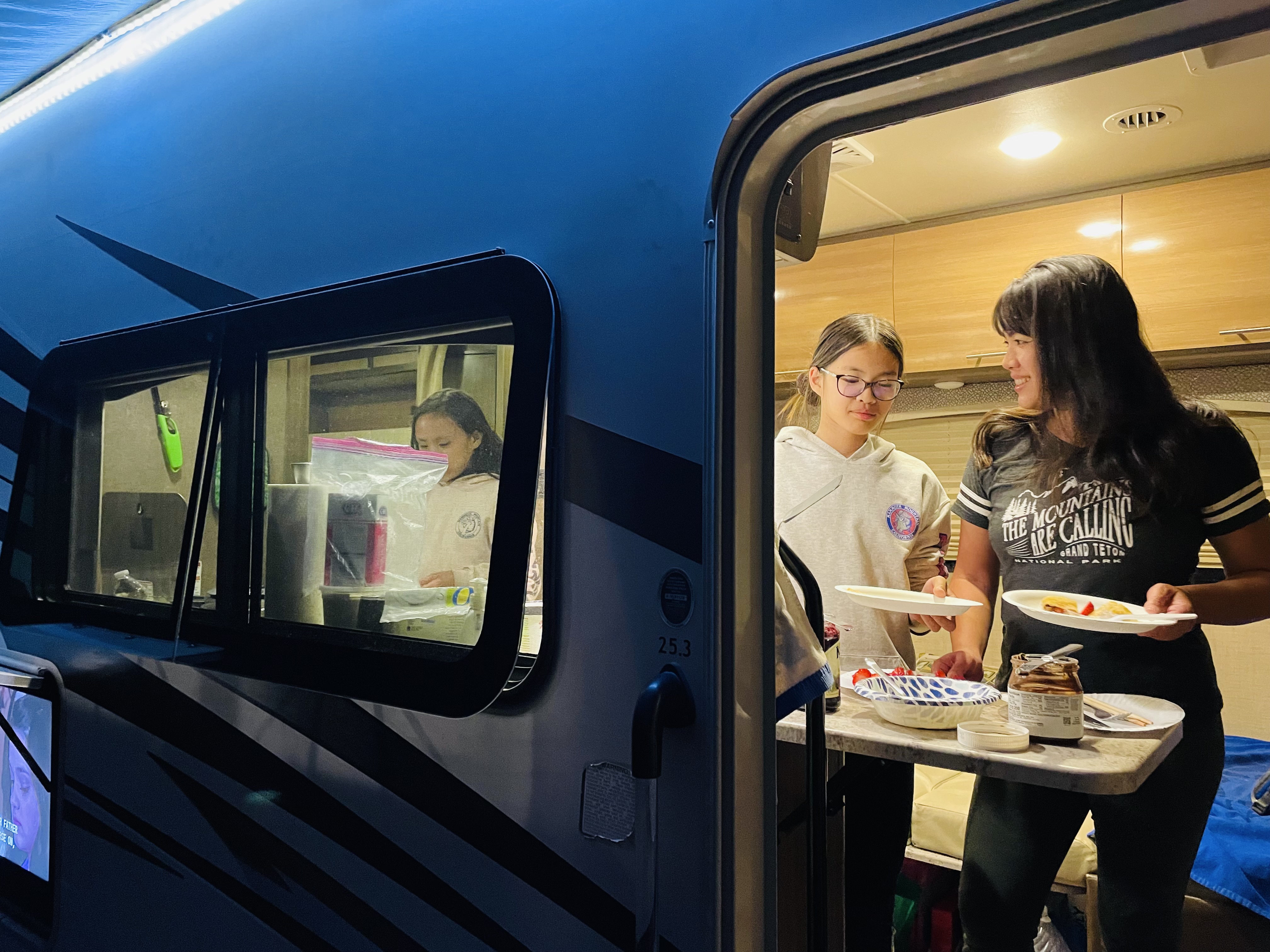 Crepes made to order for dessert