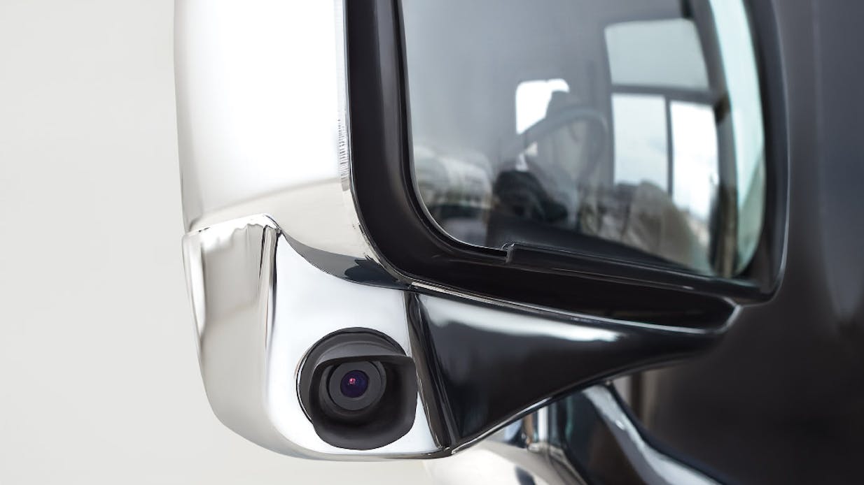 Exterior chrome mirrors with camera