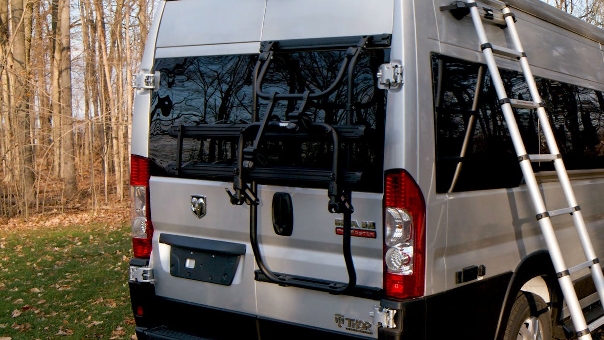 2020 Thor Sequence Tellaro Class B RV Thule® Accessories Thule Bike rack, Thule roof ladder, Thule awning key feature photo