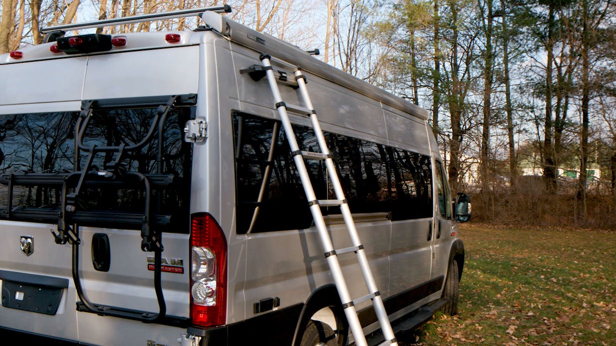 2020 Thor Sequence Tellaro Class B RV Thule® Accessories Thule Bike rack, Thule roof ladder, Thule awning key feature photo