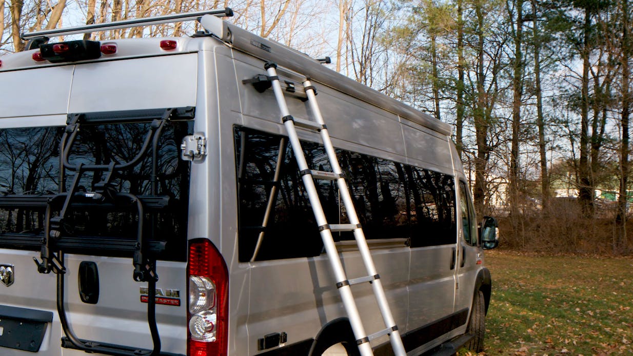 2020 Thor Sequence Tellaro Class B RV Thule® Accessories Thule Bike rack, Thule roof ladder, Thule awning key feature photo