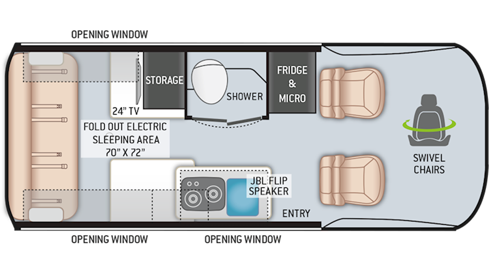 2022 Sanctuary Tranquility 19P Floor Plan