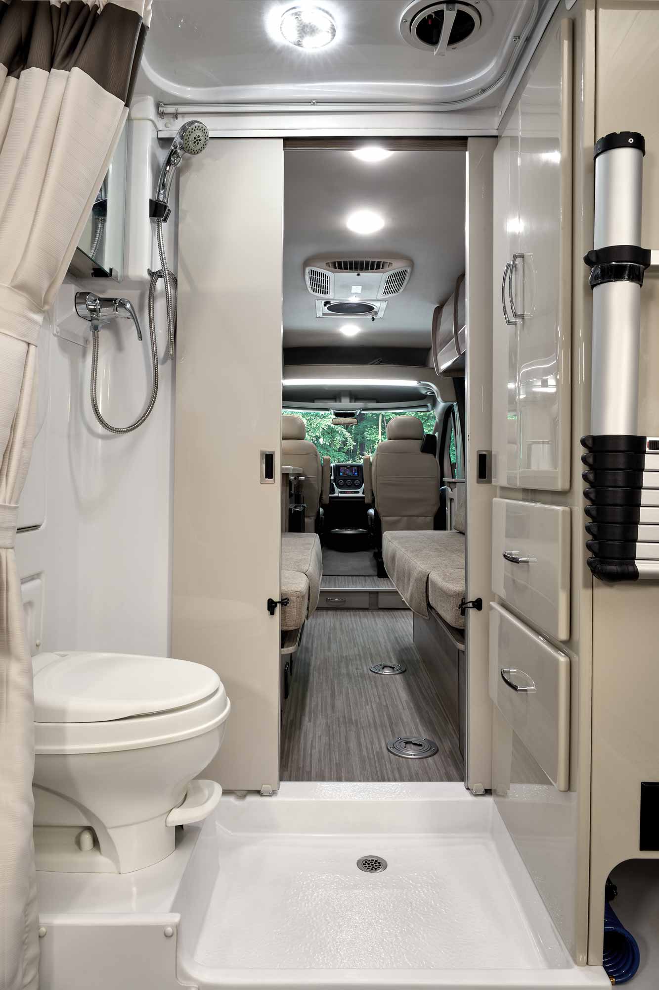 2021 Thor Sequence Class B RV 20L Bathroom - Miami Miami Modern Cabinetry
