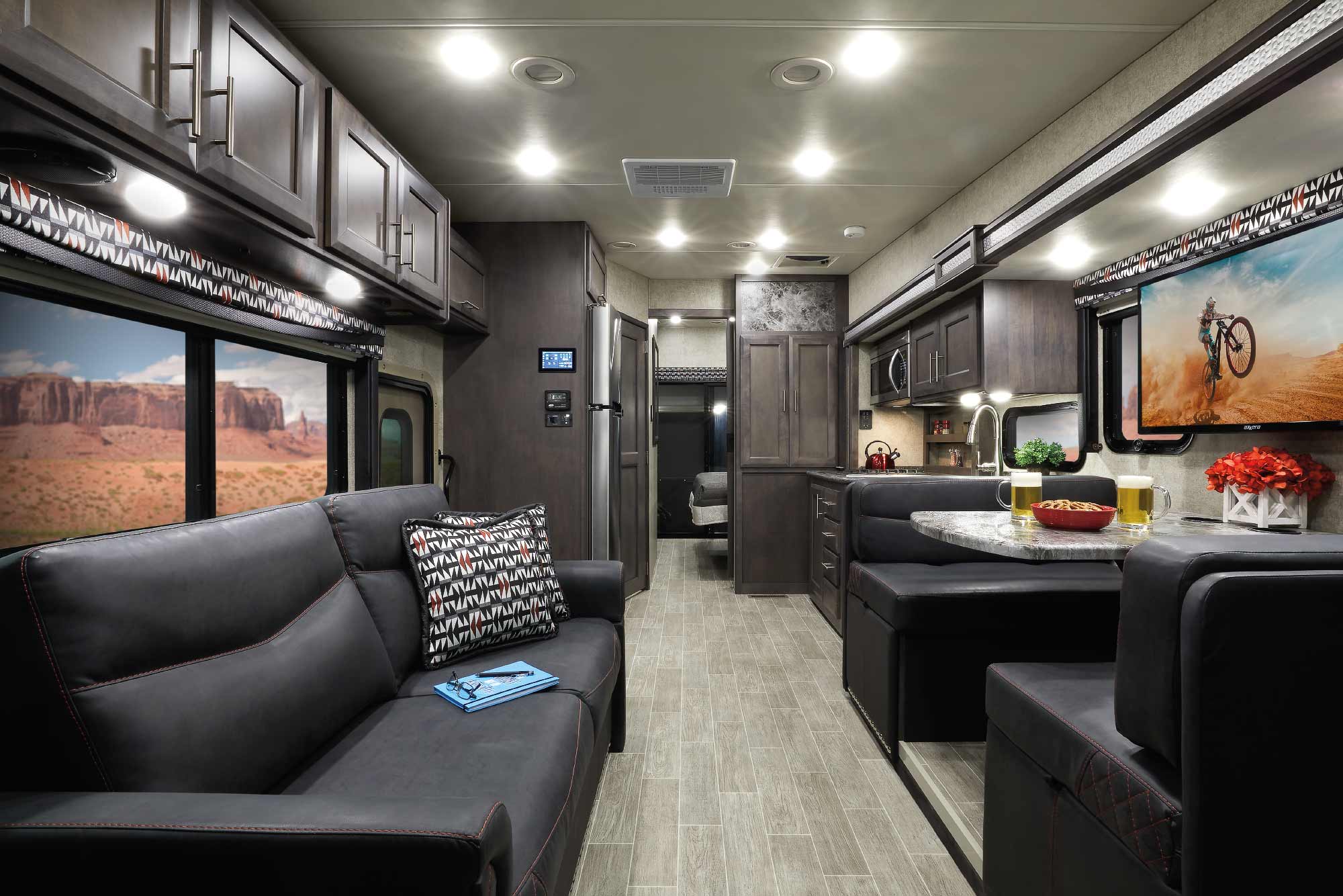 2021 Outlaw Class A Toy Hauler Interior