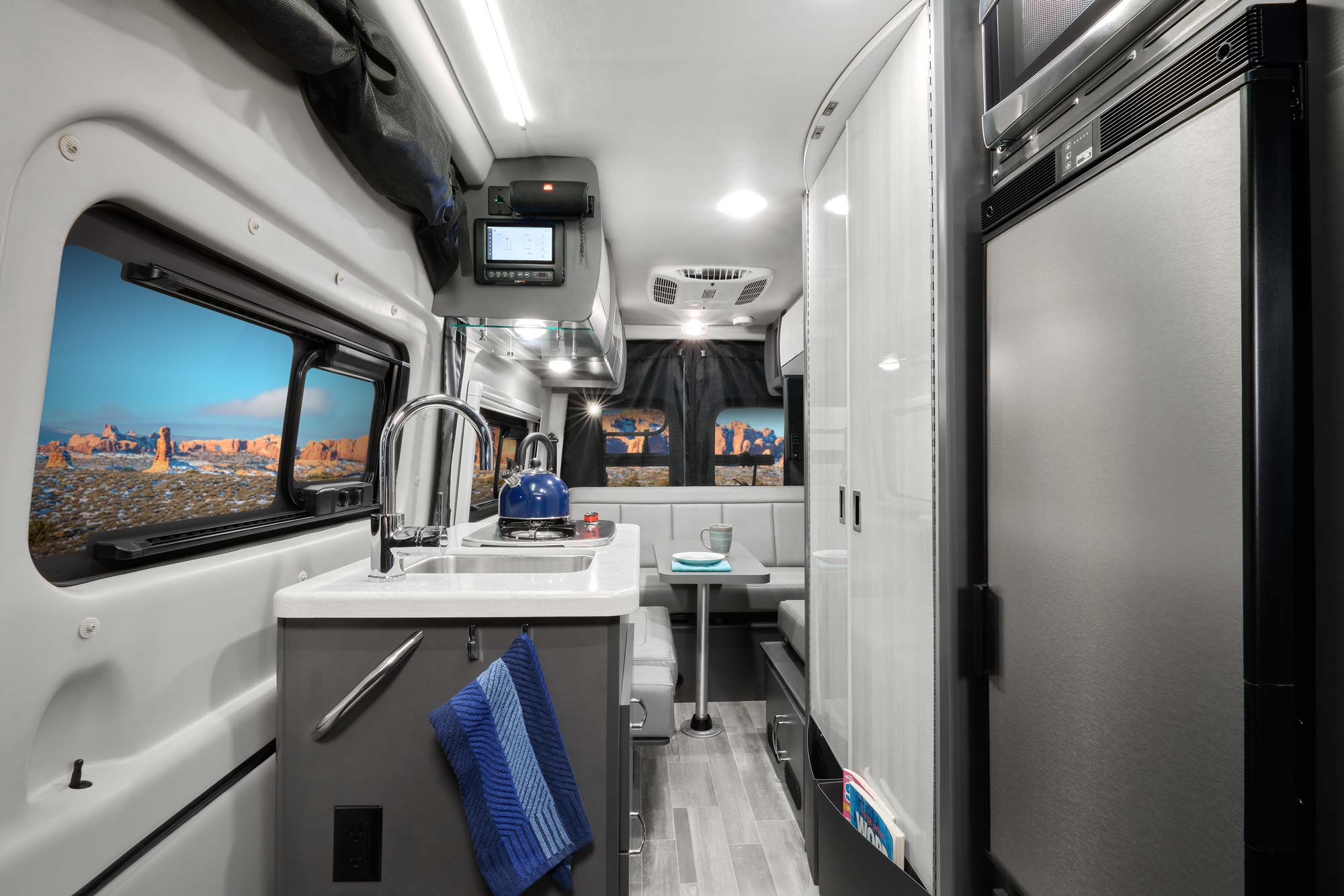 2022 Thor Sanctuary Class B RV 19P Front to Back - Metallic Gray Metallic Gray Cabinetry - Sprinter Van