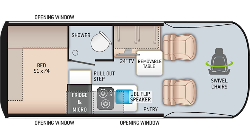 2022 Sanctuary Tranquility 19L Floor Plan