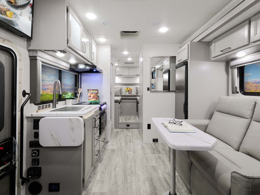 2024 Chateau Sprinter 24LV Aspen Gray with Coastline Grey front to back
