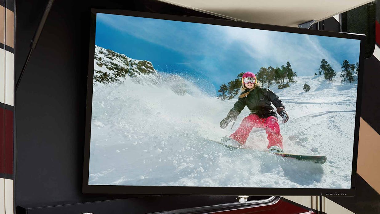 2019 Thor Miramar Challenger Class A RV Exterior TV key feature