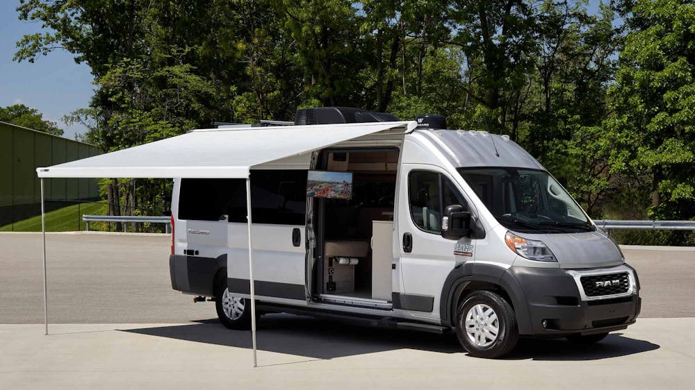 2022 Tellaro Paint Silver Thule Patio Awning