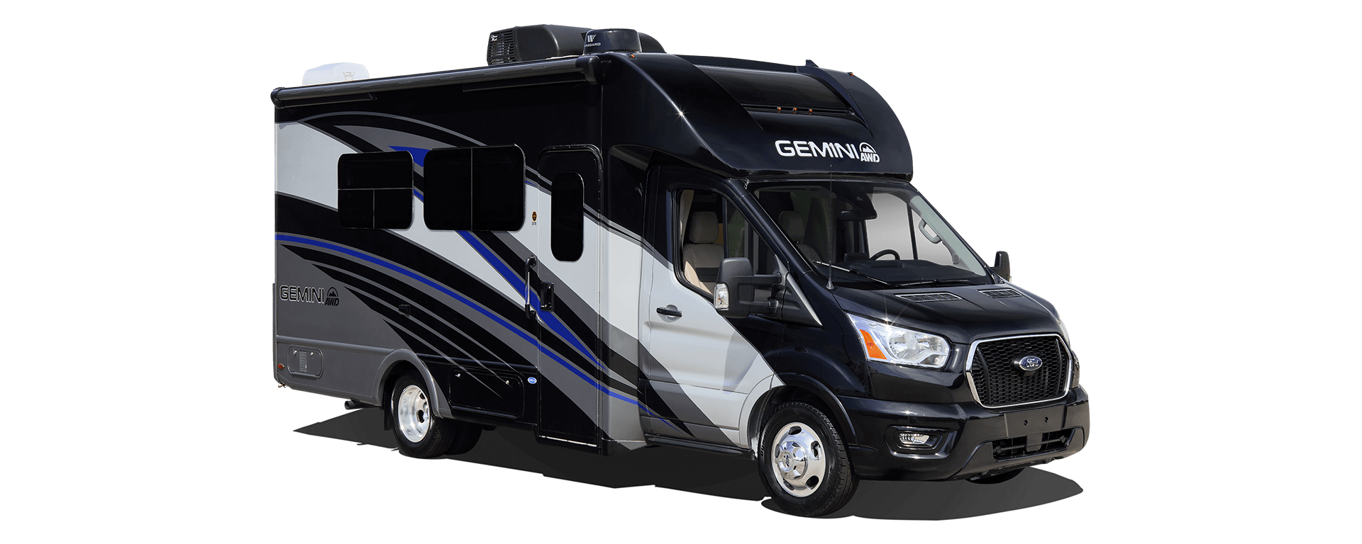 2022 Thor Gemini AWD Class B+ RV Sirius Blue Full Body Paint Exterior
