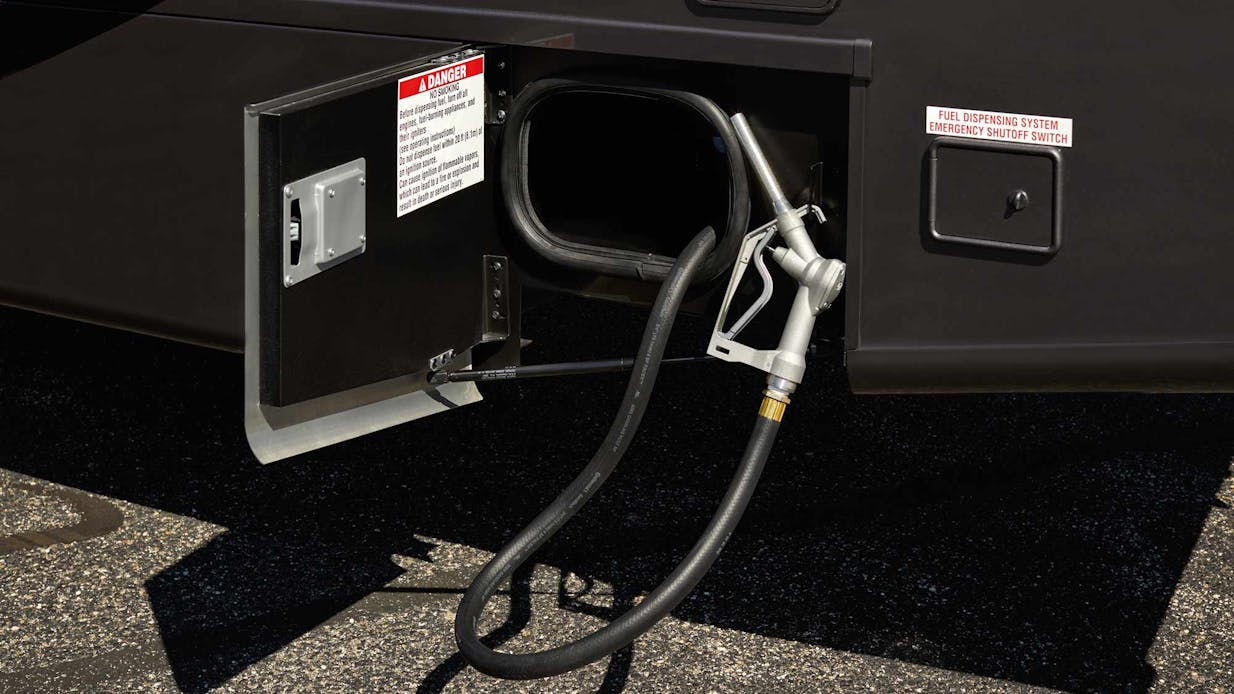 2021 Thor Outlaw Class A Toy Hauler RV Gas Pump - Fuel Pump Fuel tank key feature photo