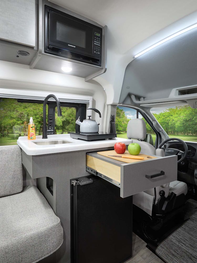 Palladium 1930 Charcoal Fusion Interior Kitchen