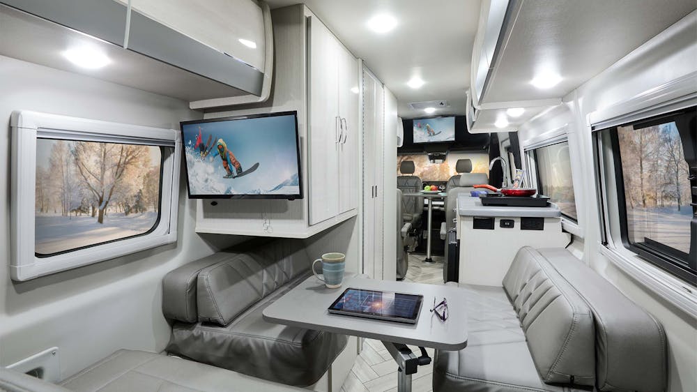 Tranquility 24C Radiant Silver Interior Back to Front