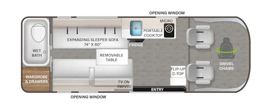 Sequence 20L Floorplan - Thor Motor Coach Sequence 20L Floorplan - Thor Motor Coach