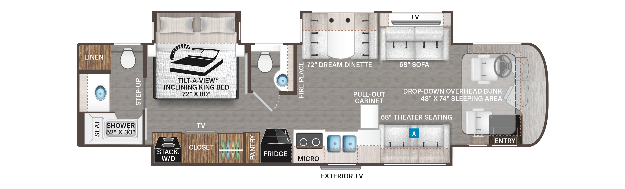 Riviera 38RB floor plan