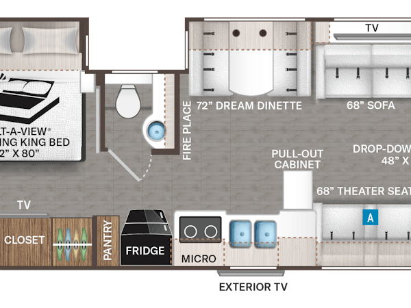 Riviera 38RB floor plan
