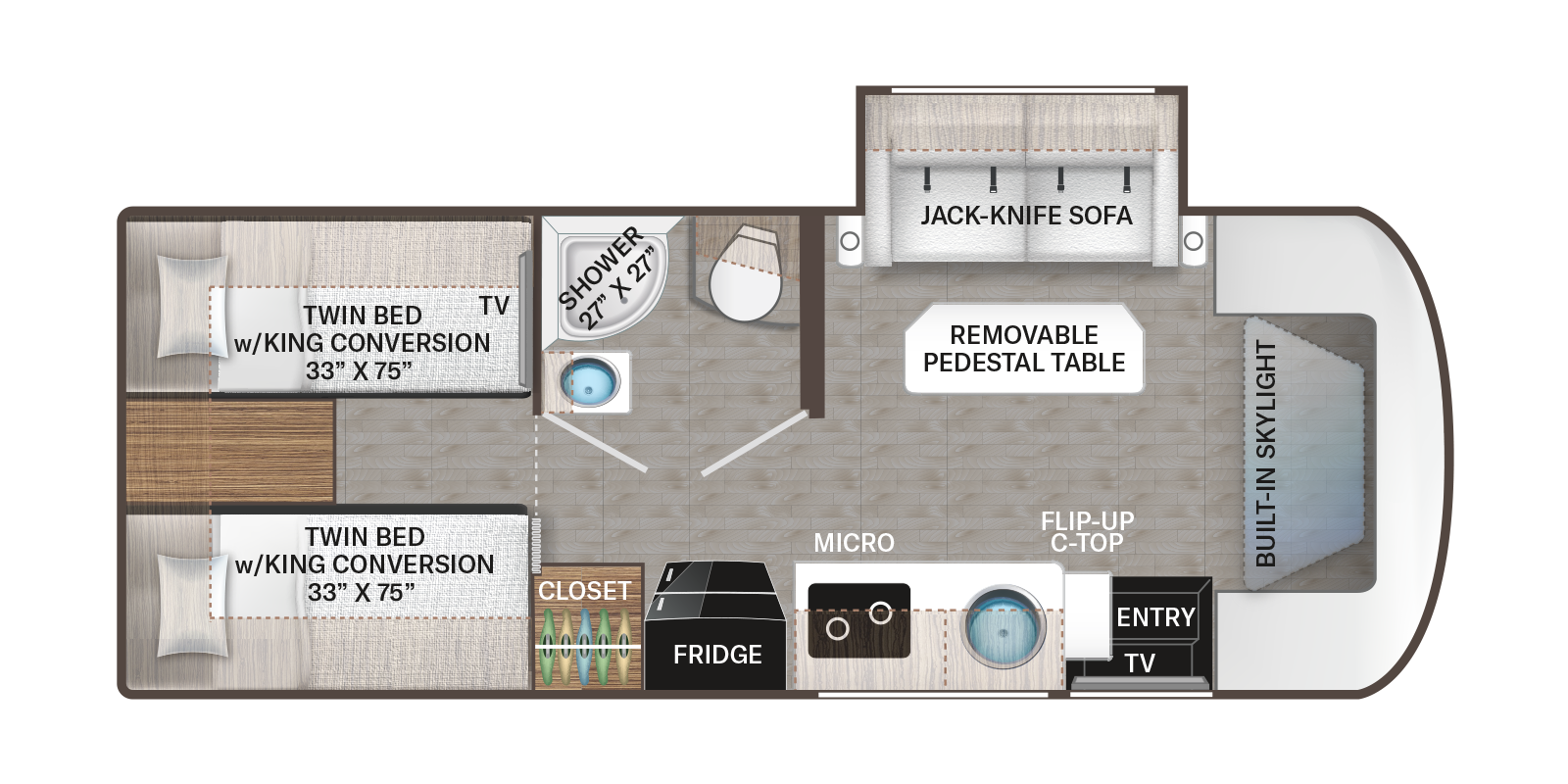 Gemini Compass 24KB floor plan