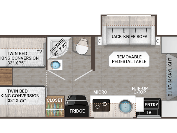 Gemini Compass 24KB floor plan