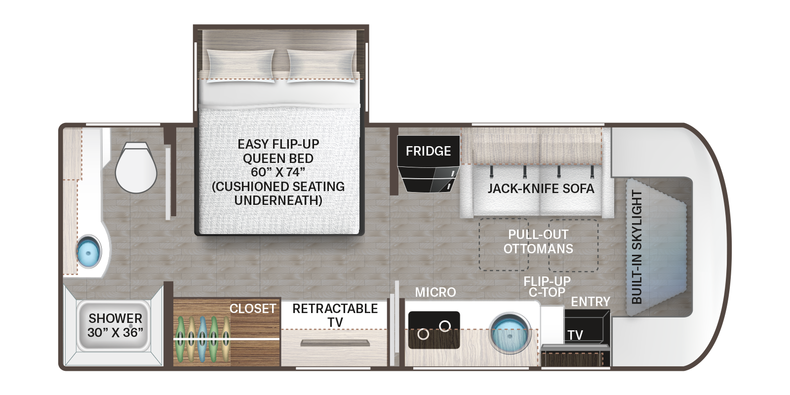 Compass Gemini 24JG floor plan