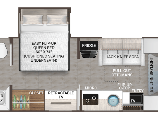 Compass Gemini 24JG floor plan
