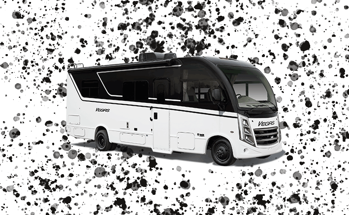 Vegas Class A Gas with paint splatter design