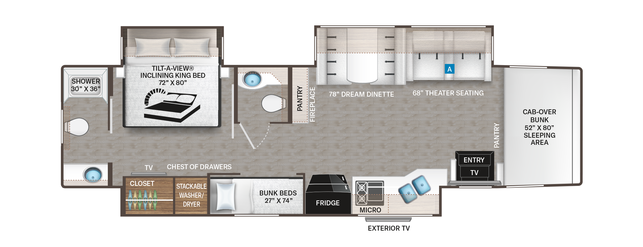 Inception and pasadena 38xl floor plan