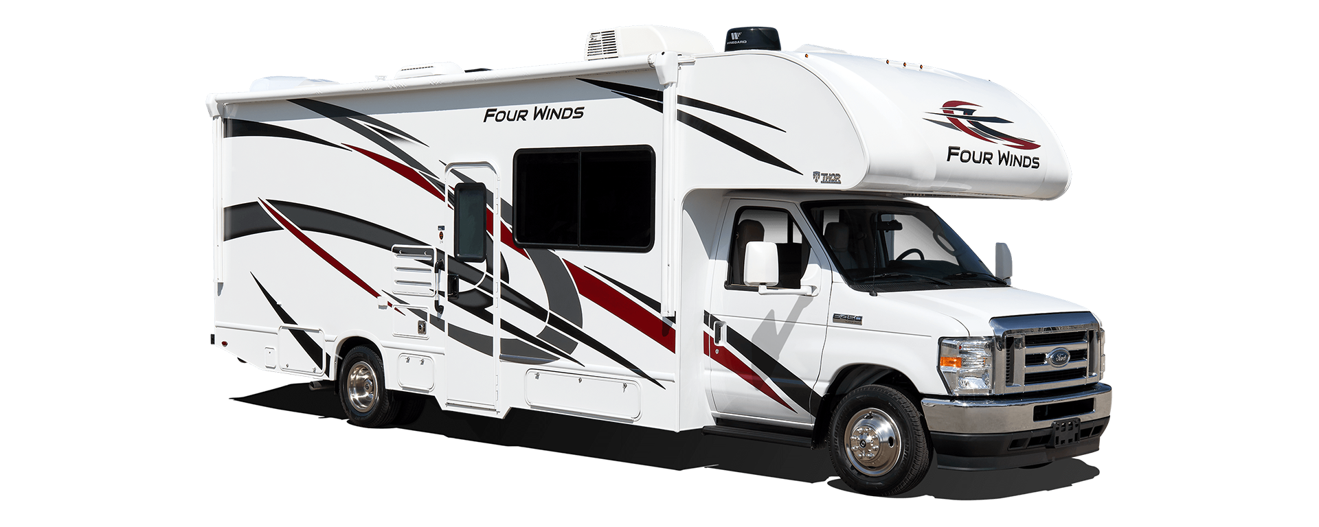 2022 Thor Four Winds Class C RV Autumn Red Standard Graphics All Floor Plans Exterior