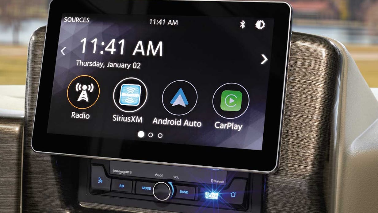 2021 Thor ACE, Hurricane, Windsport, Freedom Traveler Class A RV Dash Radio