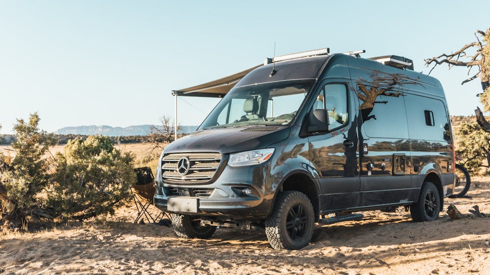 2022 Thor Sanctuary Sprinter Van Sprinter RV Lifestyle Kalen Thorien Corporate photo shoot in utah