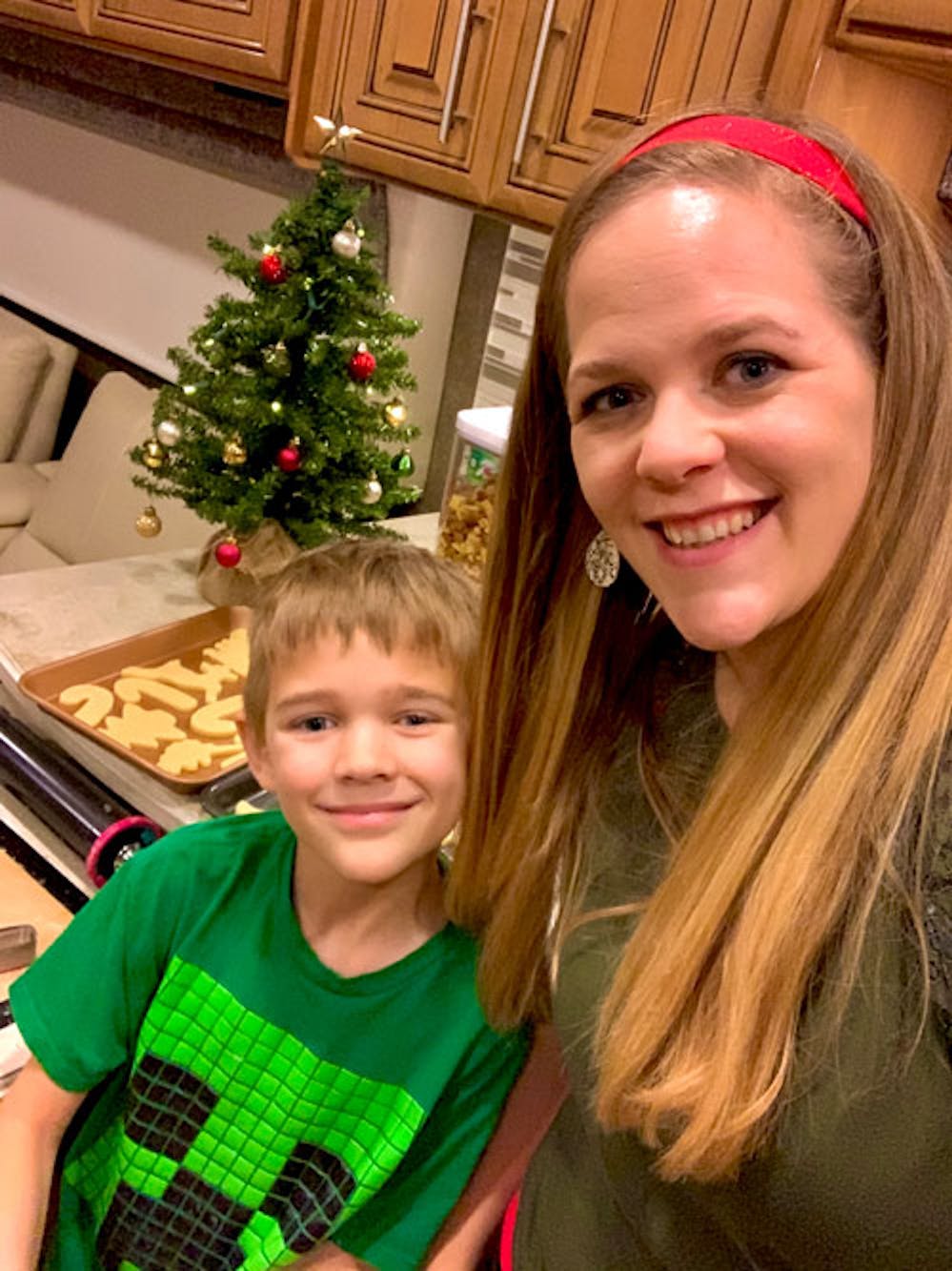 Blog photo Hangin' with the Hagens for the Holidays - Lou baking Christmas Cookies