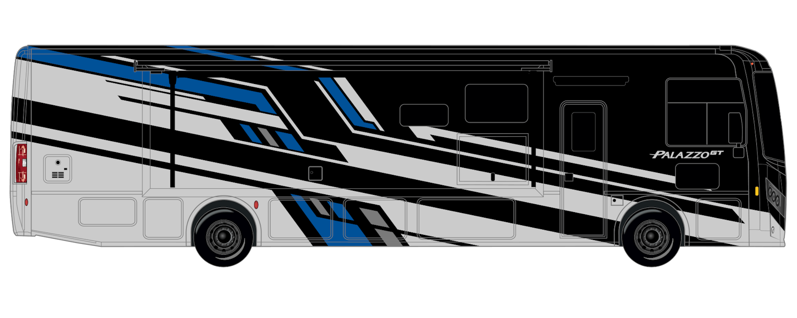 2026 Palazzo GT Revel Blue Stealth Package