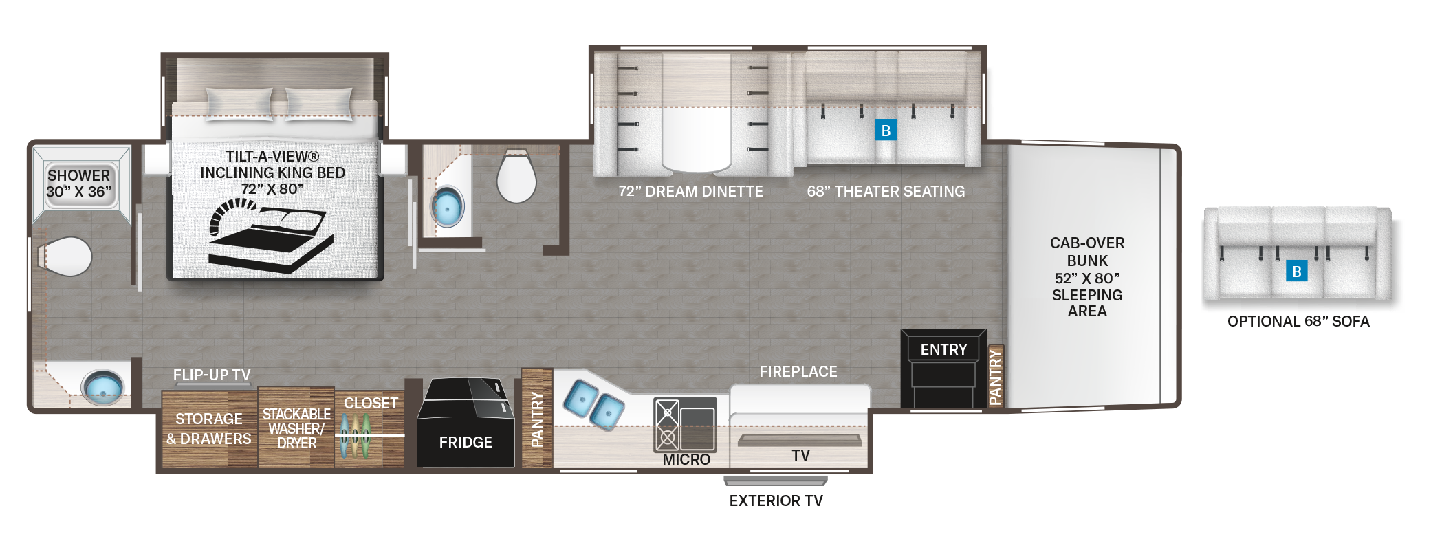 38 DX Floor Plan