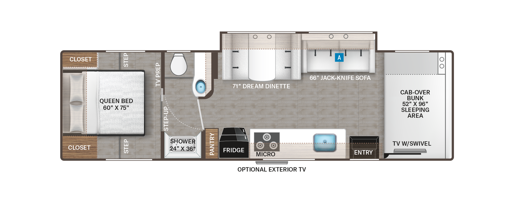31H Floor Plan with No Option Shown