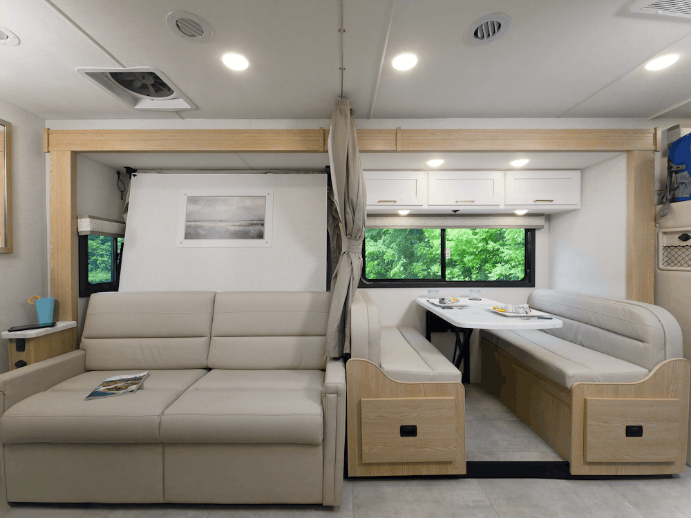 2026 Chateau Sprinter 24LT Snow Leopard Hampton Sofa and Dinette