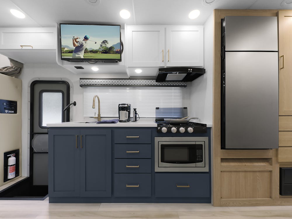 2026 Quantum Sprinter MB24 Seabreeze Harbor Collection Kitchen