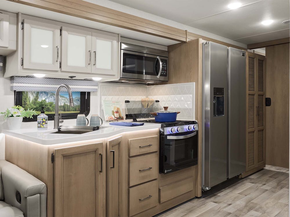 2026 Hurricane 35R Nantucket Blue 2 Retreat Collection Kitchen