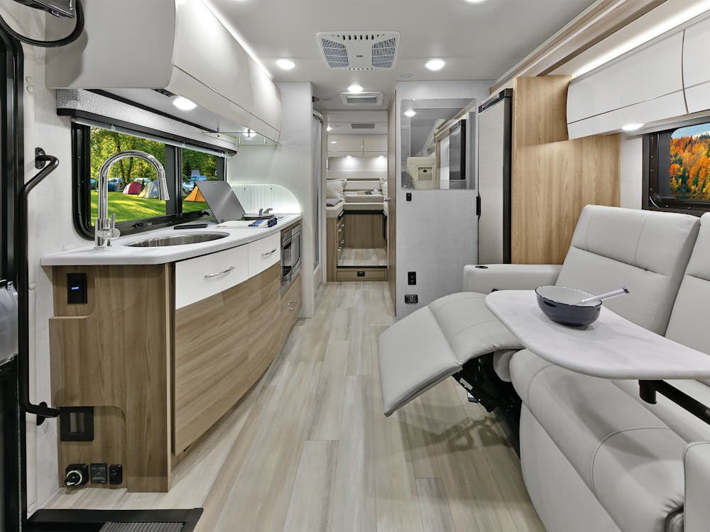 2026 Delano 24XL Crestview Snow Leopard II Modern Mocha Front To Back