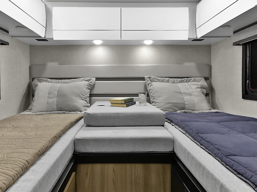 2026 Delano 24XL Crestview Snow Leopard II Modern Mocha Twin to King Conversion Bed
