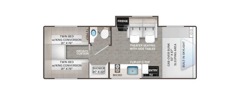 2026 Quantum Sprinter GL24 Floor Plan