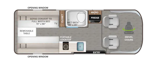 Sequence 20L Floorplan - Thor Motor Coach Sequence 20L Floorplan - Thor Motor Coach