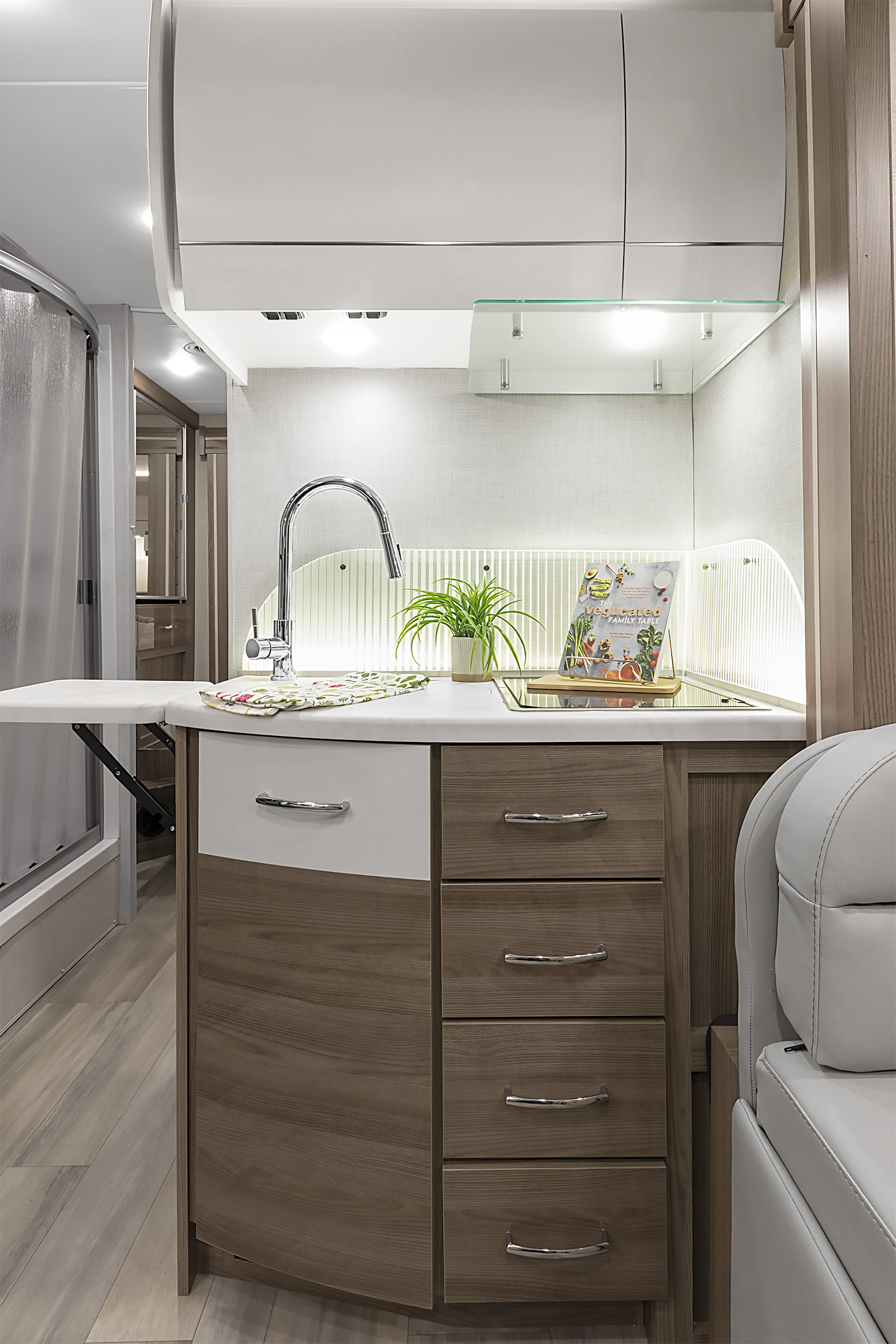 2026 Delano 24RW Snow Leopard II & Modern Mocha Kitchen