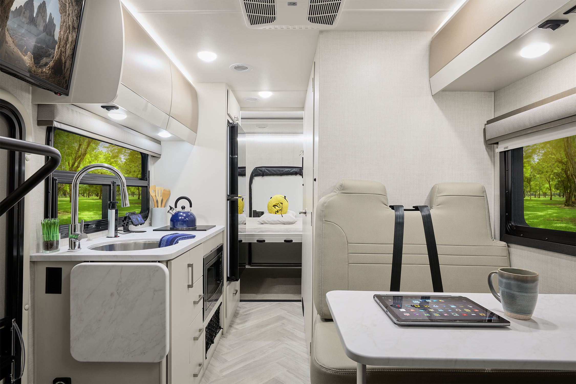 2026 Compass Go 22MT Freshwater Pearl & Coastal Cream Front to Back