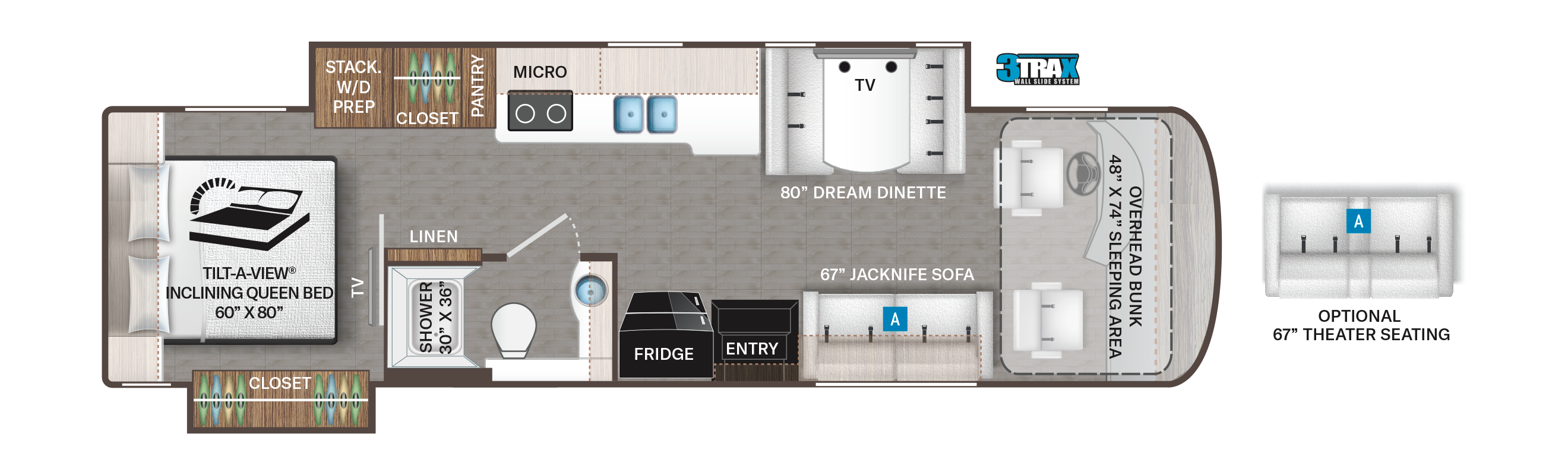 Palazzo GT 33.6 Floorplan - Thor Motor Coach
