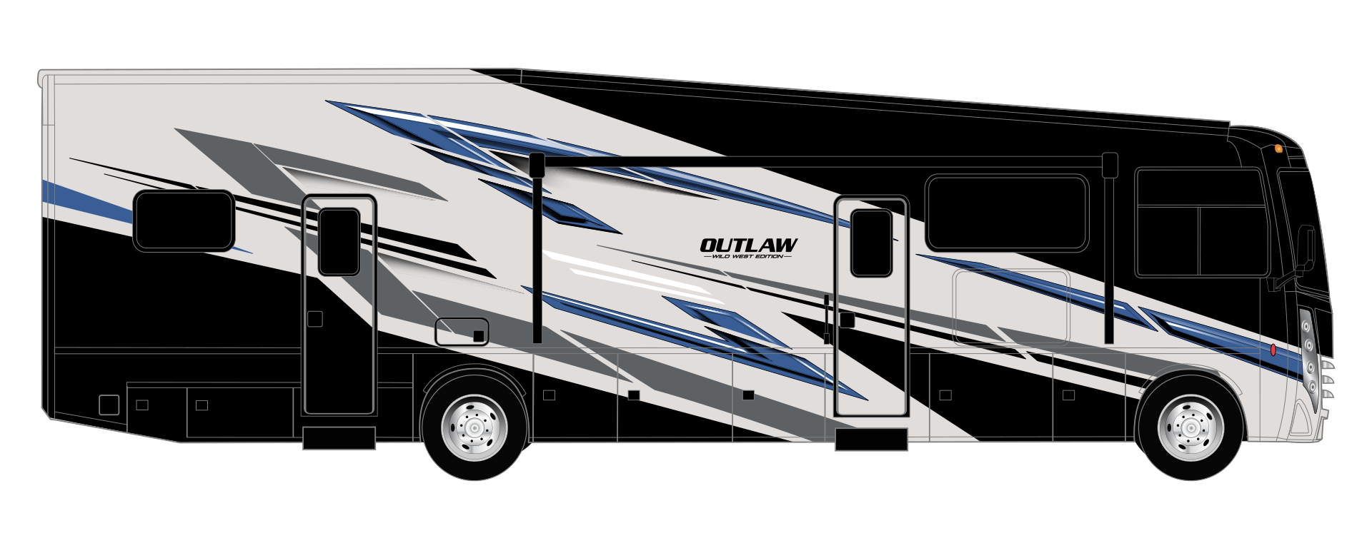 Outlaw Wild West Edition - Crossfire Blue