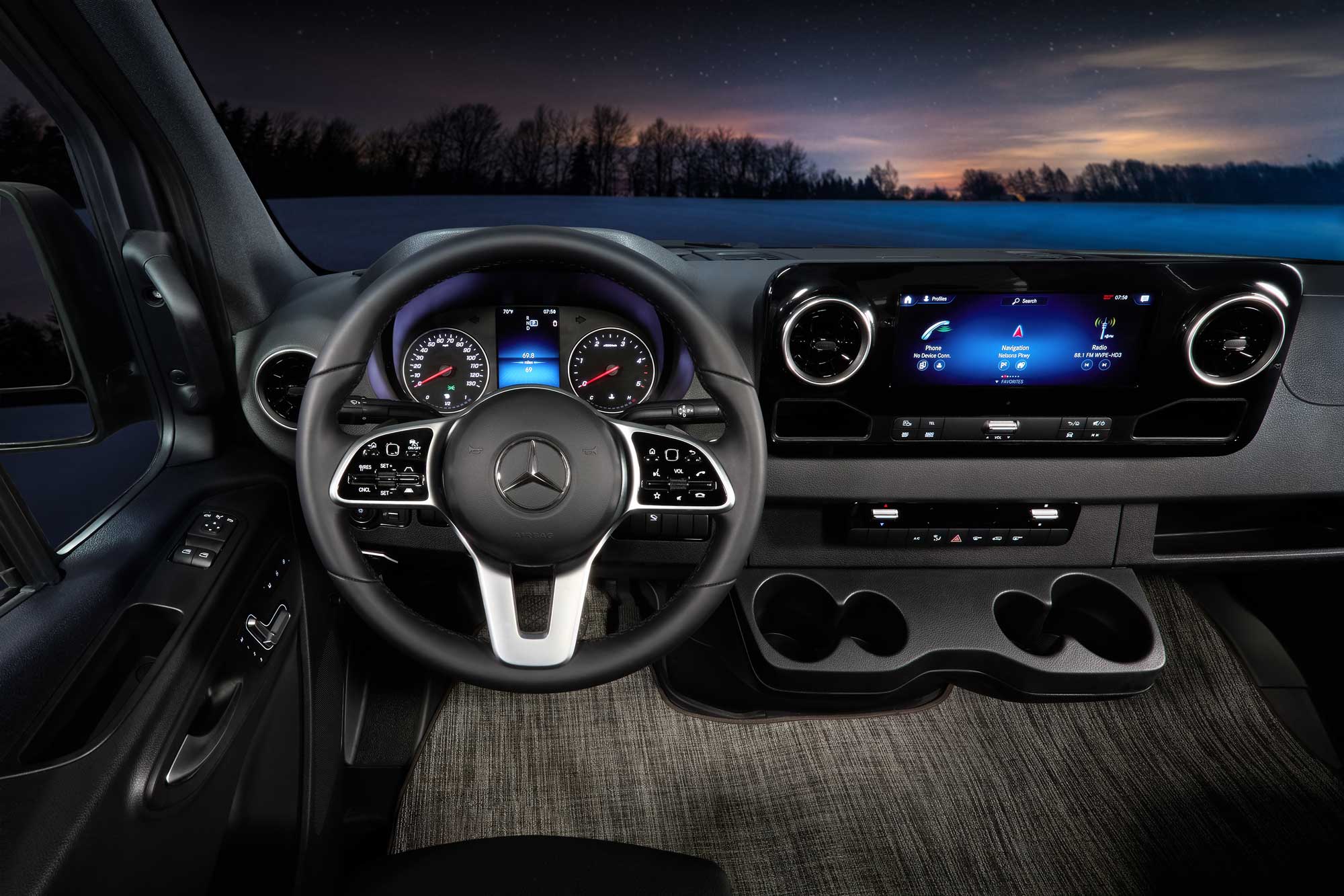 2022 Thor Sanctuary Tranquility Class B RV Sprinter Van - Cockpit and Dashboard key feature