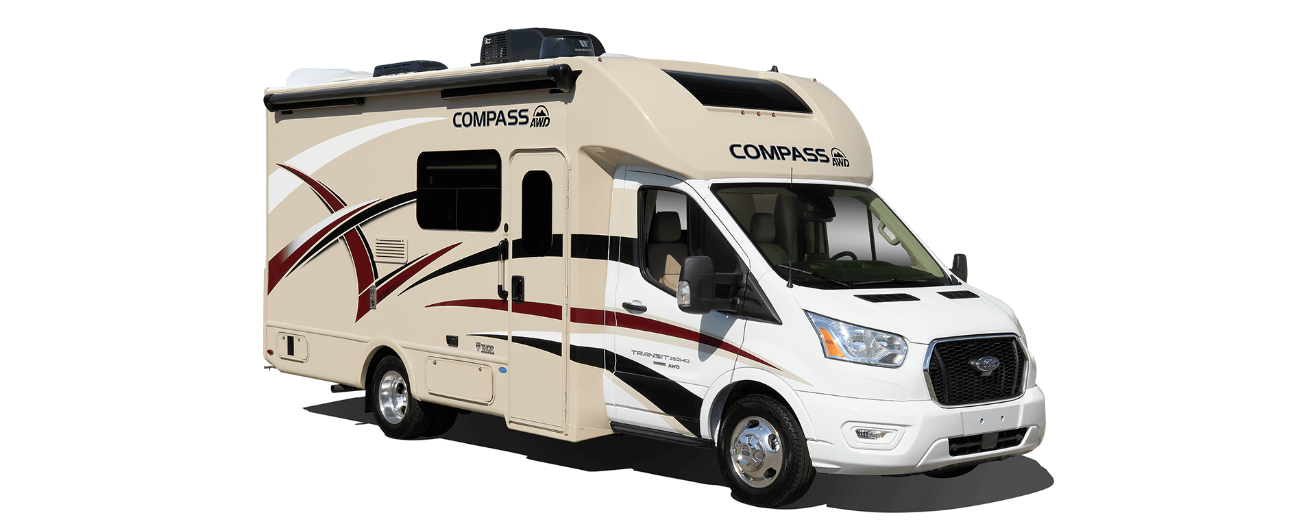 2022 Thor Compass AWD Class B+ RV - Champagne / Arcade Fire HD-Max® Exterior